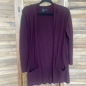 Cyrus Deep Purple Open Front Cardigan